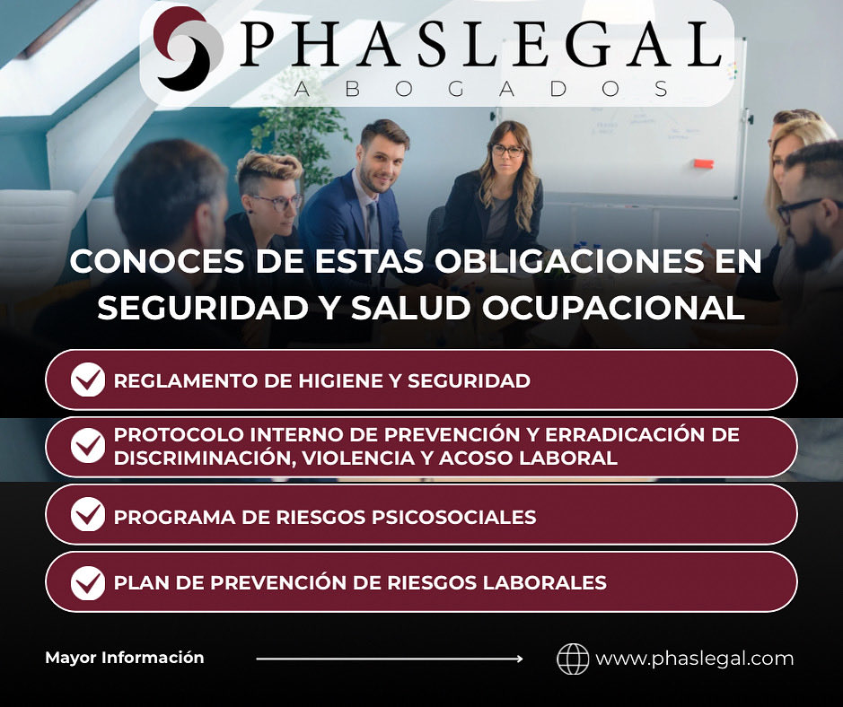 PhasLegal's tweet photo. ¿Tu empresa cumple con sus obligaciones en Seguridad y Salud Ocupacional? ⚖️

Cada instrumento debe implementarse según el número de trabajadores y la estructura de la empresa.

Cumplir con la normativa protege a tu equipo y evita sanciones.

🌐 https://t.co/UYINp1LDFd https://t.co/wczuP0n4KE