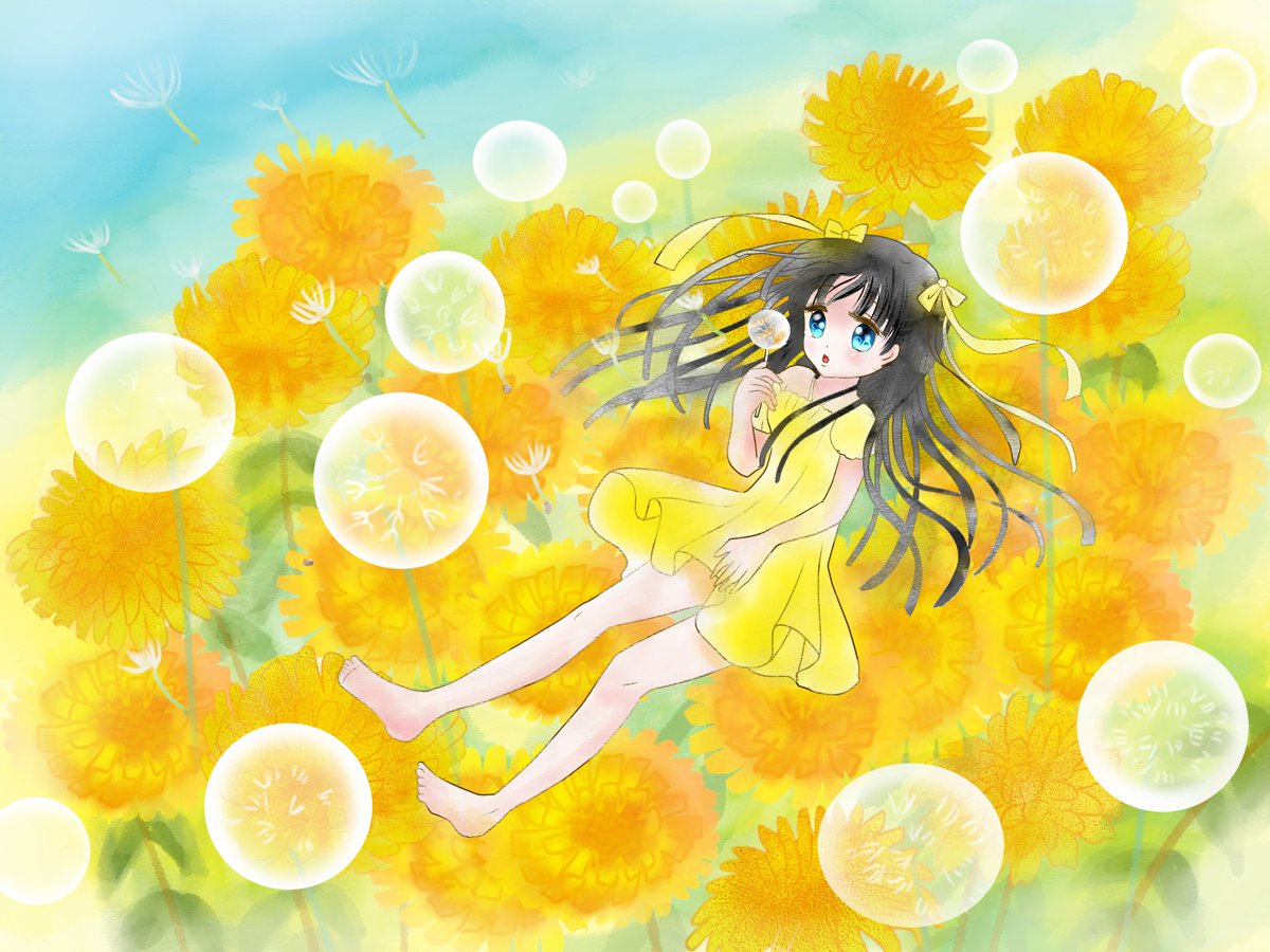 「#これを見た人は黙って黒髪を貼れ」|愛ちん（ゆめみ愛）のイラスト