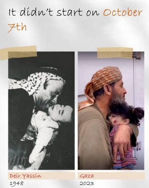 از ۷ اکتبر ۲۰۲۳ شروع نشد، همه چیز از ۱۹۴۸ شروع شد ...