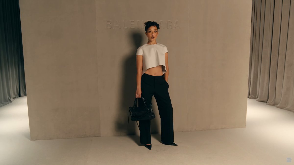 ruth negga has arrived at balenciaga ss26