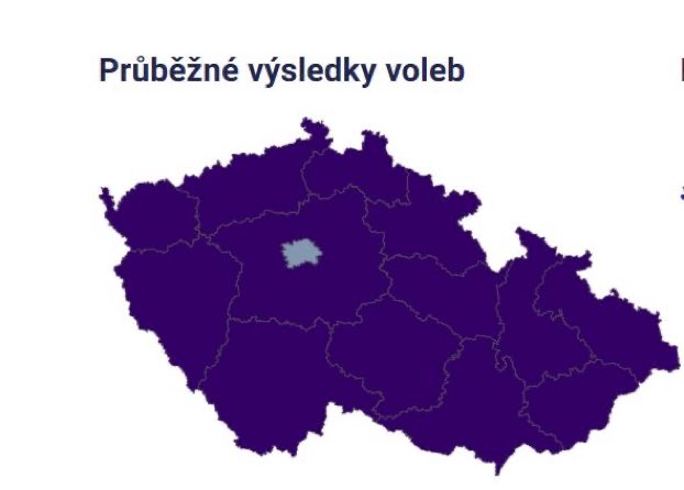 Le vote en république Tchèque est impressionnant, les mondialistes sont seulement majoritaires dans la capitale Prague. ( le petit point gris au milieu )