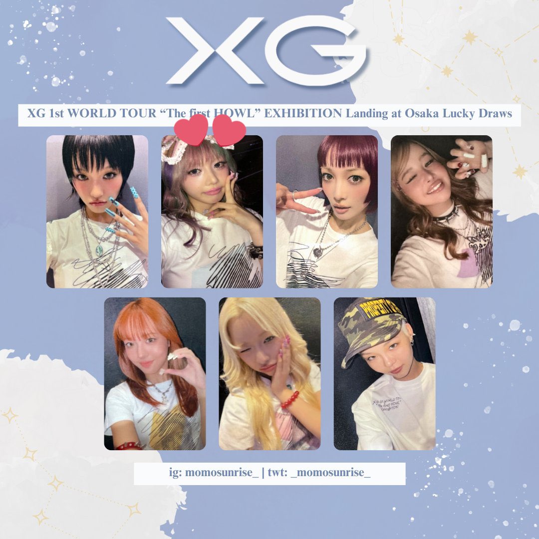 XG EXHIBITION 大阪 会場限定 ラキドロ トレカ 7種 コンプ