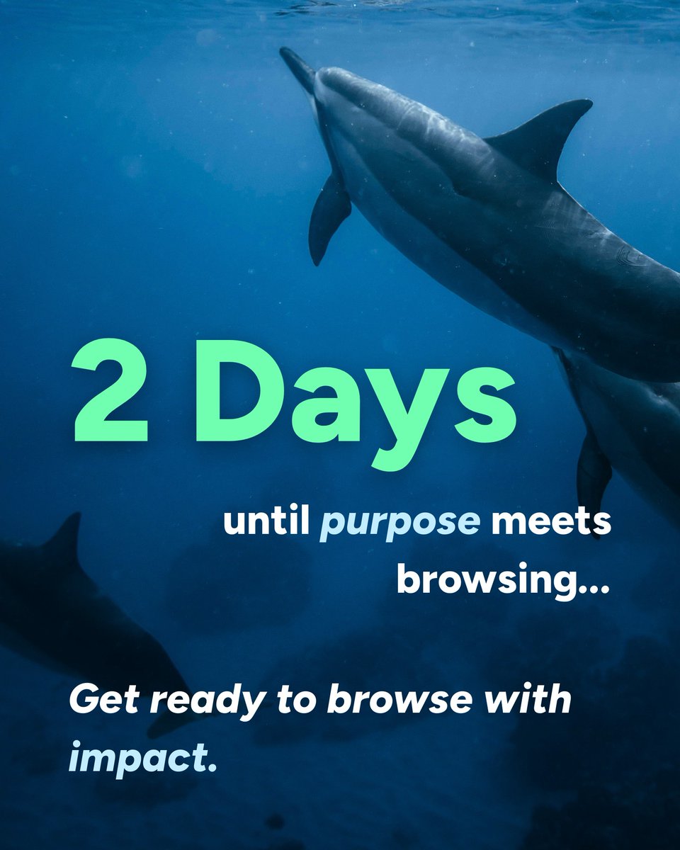 Wave_Browser's tweet image. 2 days. One mission. 🌍 What if your everyday browsing could help protect the our blue planet? You’re about to find out.

#SurfTheWebSaveTheOcean #BrowseWithPurpose #WaveBrowser #OceanConservation #PlasticFreeOcean #SaveOurOcean #2Days