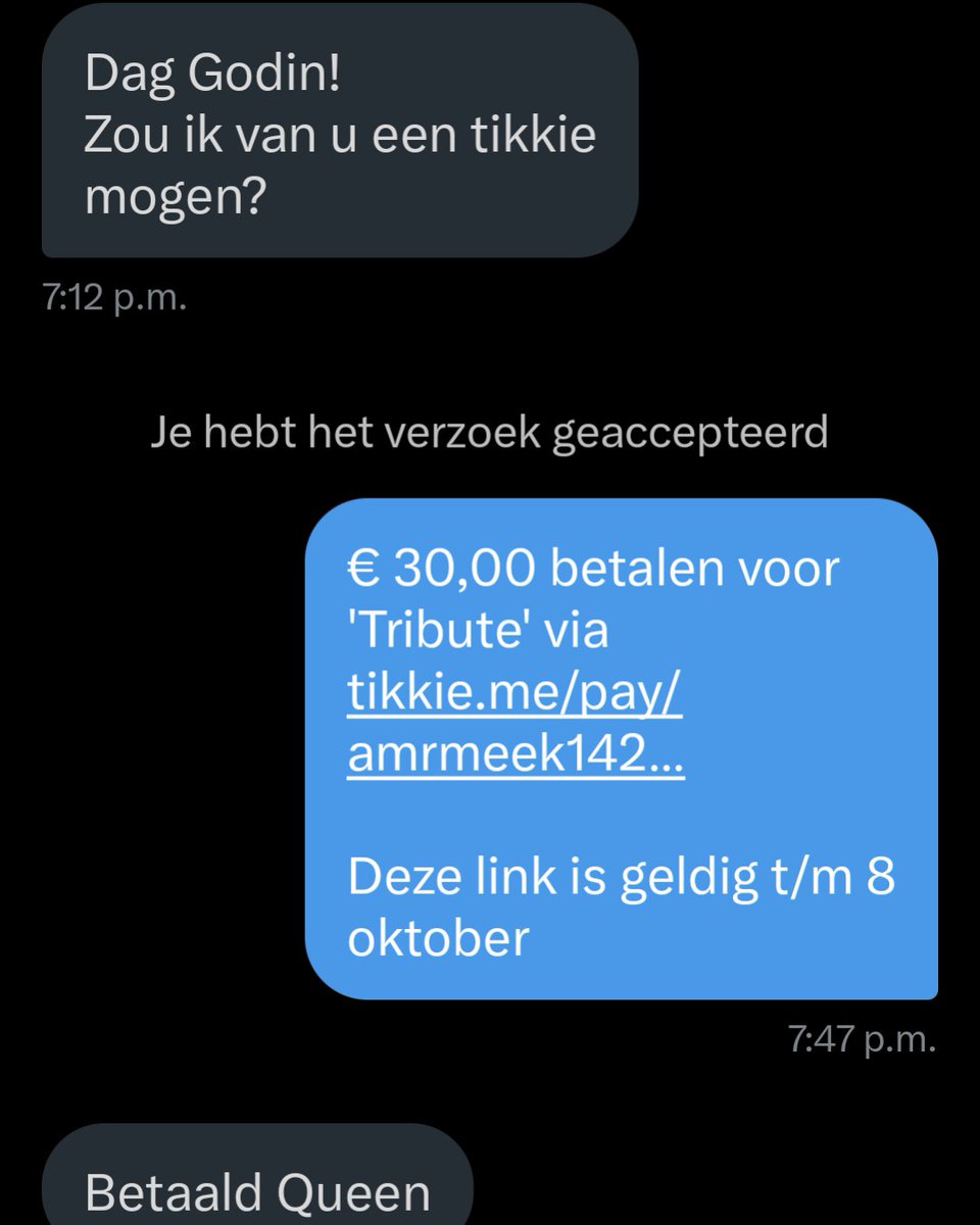 Dit is hoe je in mijn DM hoort te komen en niet anders!!
