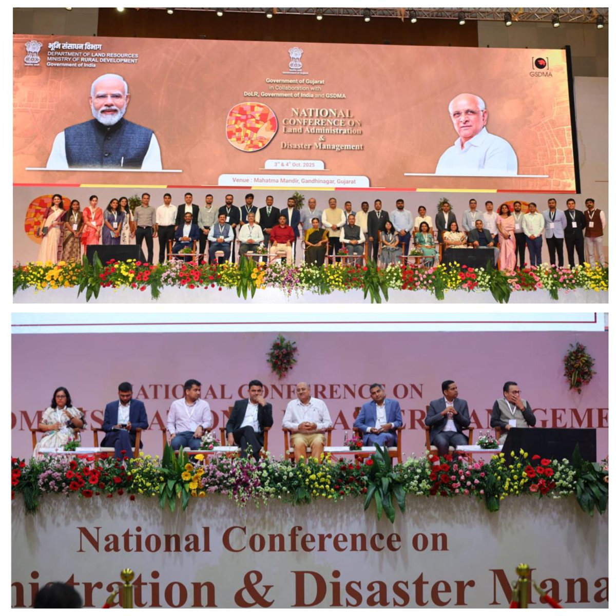 CollectorBK's tweet photo. Honoured to attend the National Conference on Land Administration &amp; Disaster Management, With the inspiring guidance of Hon’ble ACS @JayantiRavi Ma’am,deliberations on digital land records, resurvey, revenue courts &amp; disaster readiness charted a clear roadmap for future reforms. https://t.co/a47hJY8V5G