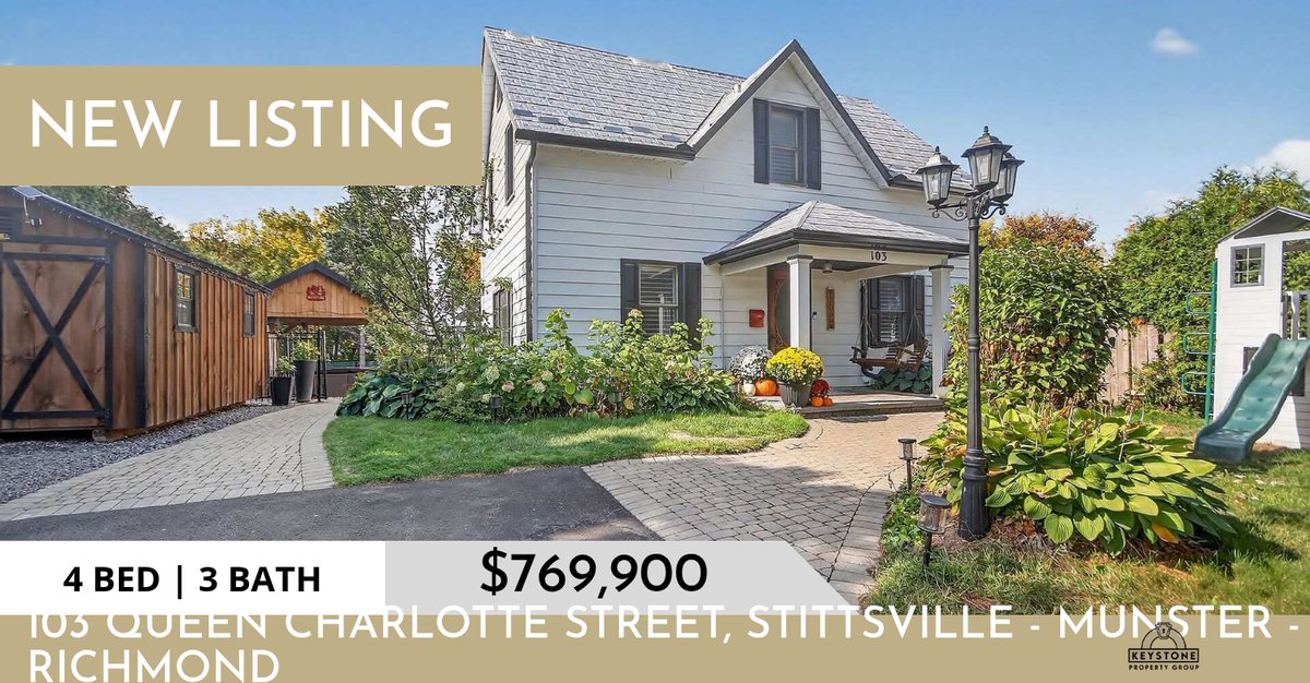 📍 New Listing 📍 Take a look at this fantastic new property that just hit the market located at 103 Queen Charlotte Street in Stittsville - Munster - Richmond. Reach out here or at (613) 265-9300 for more information!

Listed by R... homeforsale.at/103_QUEEN_CHAR…