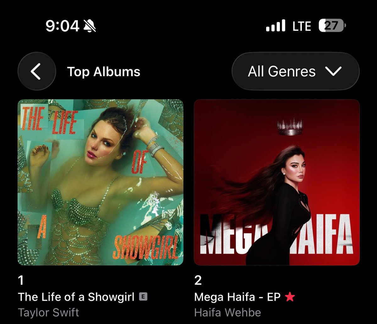 samerhw1's tweet photo. #MegaHaifa is Top 2 on Apple Music Lebanon 🔥💿

@HaifaWehbe #هيفاء_وهبي https://t.co/Vj3SzxCz87