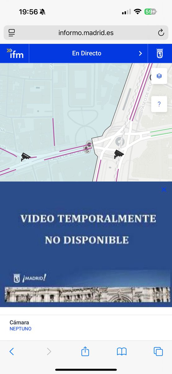giraldeo's tweet photo. Vaya por Dios, las cámaras del Ayuntamiento de Madrid por donde pasa la manifestación se han caído. Un error fortuito. https://t.co/DYTcJvirwK