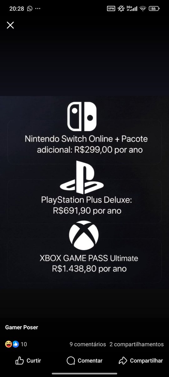 BdfGleisson's tweet photo. Tem que ser MT otário para ser consolista, imagina pagar para poder jogar online 🤡 ou pagar o valor de um ps5 a cada 2 anos só em assinatura https://t.co/FHUZcHdvKM