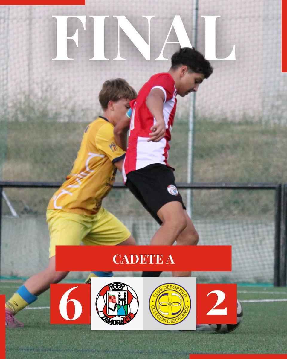 𝗖𝗔𝗗𝗘𝗧𝗘 𝗔 | ✅ Jornada 4

Cadete A 6️⃣ 🆚 2️⃣ <a href="/diocesavila/">DIOCESÁVILA</a> 

#EscuelaZCF |
#ElCorazonDelClub ❤🤍