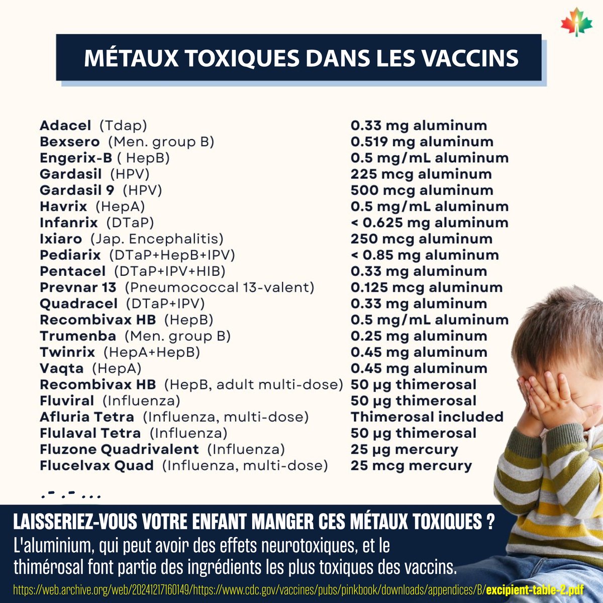 <a href="/CitoyenInitie/">Citoyen initié</a> Il est temps que les Humains réalisent l'immense escroquerie que sont les vaccins. TOUS les vaccins !