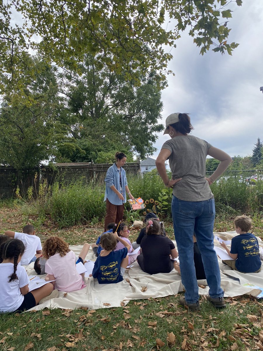 Retired teacher, Mrs. Glynn still devotes much of her time to the @5thaveschool community.  During a recent visit, she worked with 2nd graders in Ms. Moyse’s class to teach them about plants that are native to Long Island. <a href="/BayShoreSchools/">Bay Shore Schools</a> #It’sAShoreThong