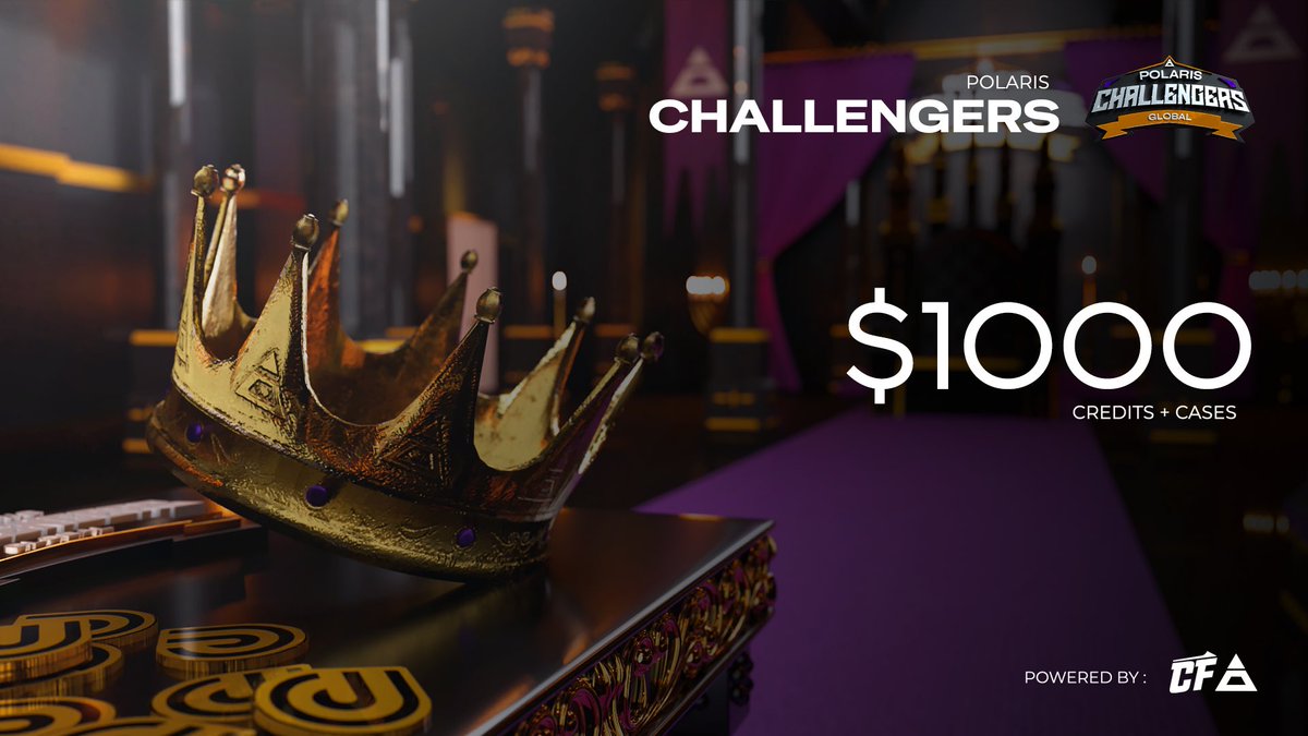 Polaris Tournament (@_polarisgg) on Twitter photo Polaris Challenger 2025 SIGNUPS ARE ENDING IN TWO DAYS!
Follow the instructions below to have a shot at $1000 and lots of in-game prizing ๐ฅ:
๐ฅ youtu.be/8_2uxvIkyBY
๐ discord.com/invite/polarisโฆ
๐ polaristournament.com/challengers
#ESPORTS #POLARISGG #COPSESPORTS Polaris Challenger 2025 SIGNUPS ARE ENDING IN TWO DAYS!
Follow the instructions below to have a shot at $1000 and lots of in-game prizing ๐ฅ:
๐ฅ youtu.be/8_2uxvIkyBY
๐ discord.com/invite/polarisโฆ
๐ polaristournament.com/challengers
#ESPORTS #POLARISGG #COPSESPORTS