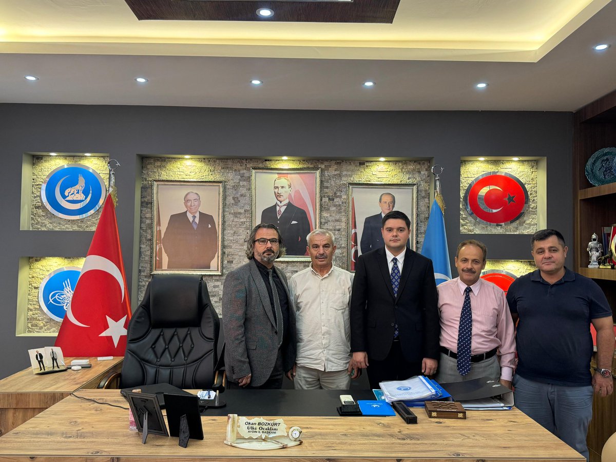 Ülkü Ocakları Aydın İl Başkanımız Sayın Okan Bozkurt, 1-7 Ekim Camiler ve Din Görevlileri Haftası kapsamında, Türk Diyanet Vakıf-Sen Aydın Şube Başkanı Olcay Doğal ve beraberindeki heyeti makamında ağırlayıp haftalarını kutladı.