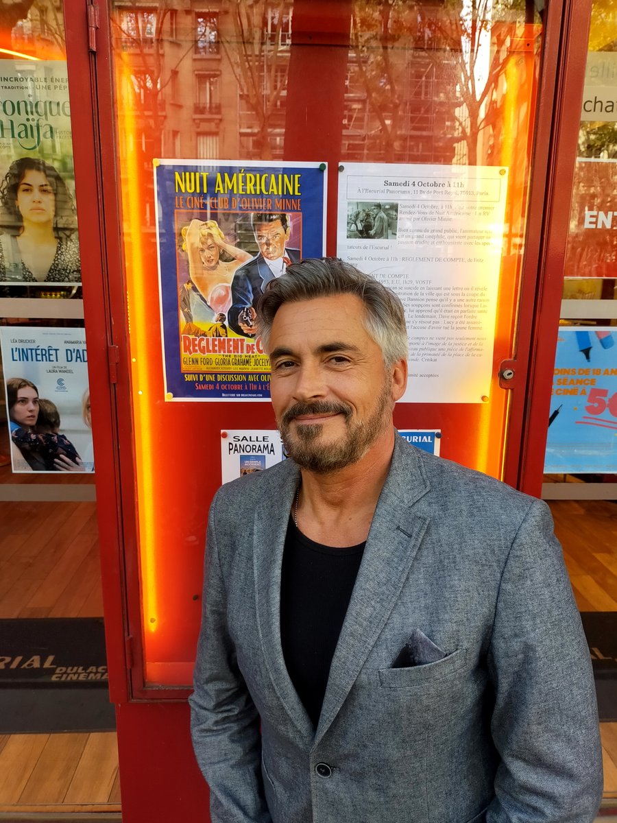 Une très sympathique séance , ce matin, avec Olivier Minne, venu présenter et animer une rencontre avec les spectateurs, autour de REGLEMENT DE COMPTE, de Fritz Lang !