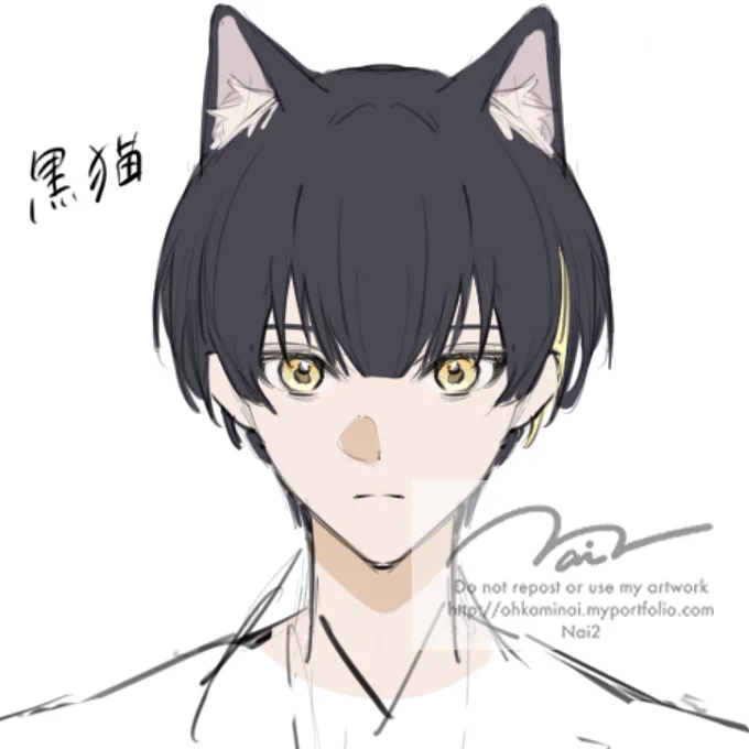 次のイラスト本に描くOC wip