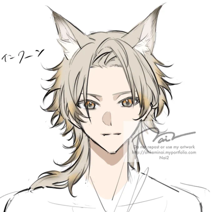 次のイラスト本に描くOC wip