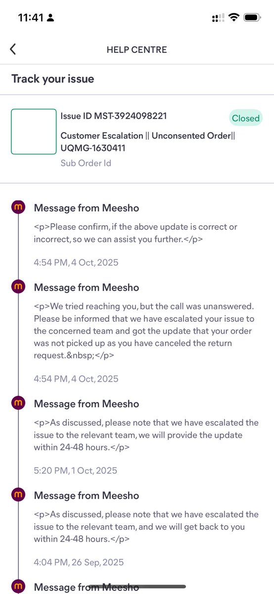 mithunmitta's tweet photo. @meesho_support I havent cancelled retun, you guys stated, i have cancelled return, im mlnot getting otp to my number, though i have shared my number multiple times, @meesho_support , pls sort this out, more than 7-8 times guy came to pick up the return, as there is no otp he went back, https://t.co/AsbBpNXVTr