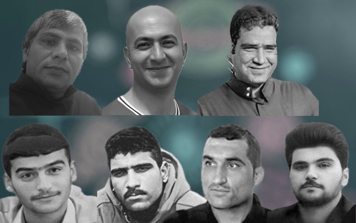 7 Political Prisoners Hanged Today in Iran!

Saman Mohammadi Khiyareh, a Kurdish political prisoner in Ghezel Hesar prison, and six Arab citizen detainees in Sepidar Prison (Ahvaz) -Ali Mojadam, Mohammadreza Moghadam, Moein Khanfari, Habib Deris, Adnan Mousavi Ghobeishavi and