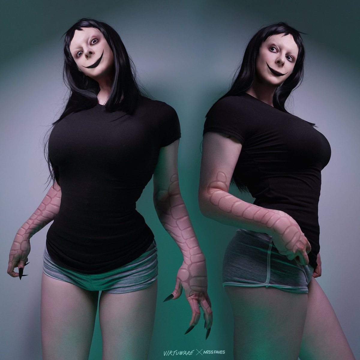 MissFaves's tweet image. i cosplayed momo the bird lady
