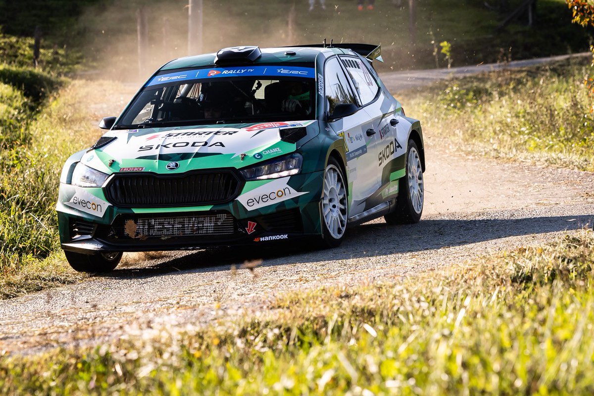 robertvirves's tweet photo. ERC - Croatia Rally 2025 🇭🇷

 P2 after day 1. Not the best tyre choice from us in the morning and got caught by some surprises in the afternoon loop as well. Considering all it was a good day. Tomorrow will be another challenge! 🌧️

 #STARTER • #Evecon • #Chanz • #Nordauto https://t.co/IJhJGifHWh