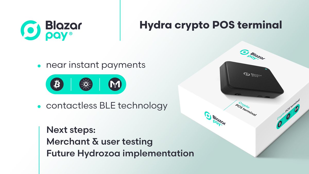 Blazar Hydra Pay Update 🐉

Check out the currencies we’ve integrated and the contactless payments terminal design!