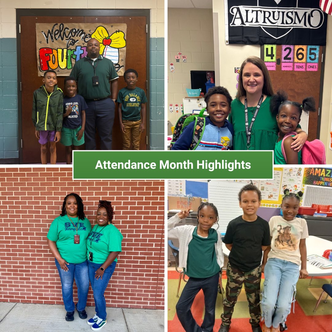 📣Shout out to ALL grade levels for meeting our attendance goal this week!🎉Our weekly attendance goal is 95%. We had 96% of our students at school this week.