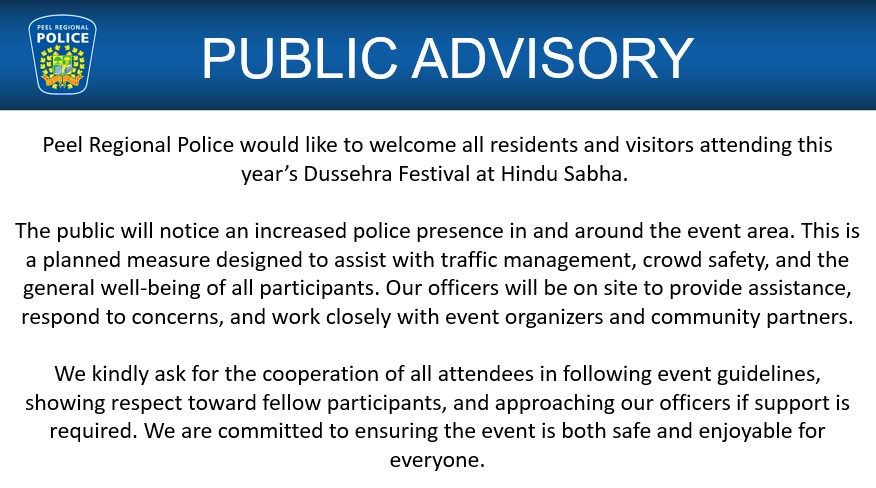 Peel Regional Police tweet media