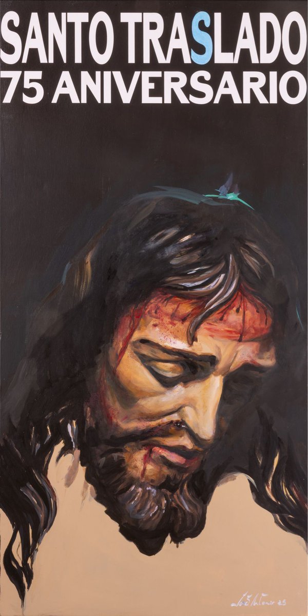 Cartel conmemorativo por el 75 aniversario de la bendición del Señor del Santo Traslado.

🖌️José Antonio Jiménez (<a href="/japintor/">José Antonio Jiménez</a>)

#ElFinalEsSoloElPrincipio
#CofradiasMLG