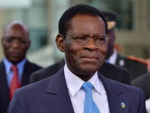 NGv | Teodoro Obiang Nguema Mbasogo (presidente desde 1979) é Reeleito Presidente da Guiné Equatorial. Guiné tem o mesmo Presidente desde 1979 por ser uma República Autoritarista.