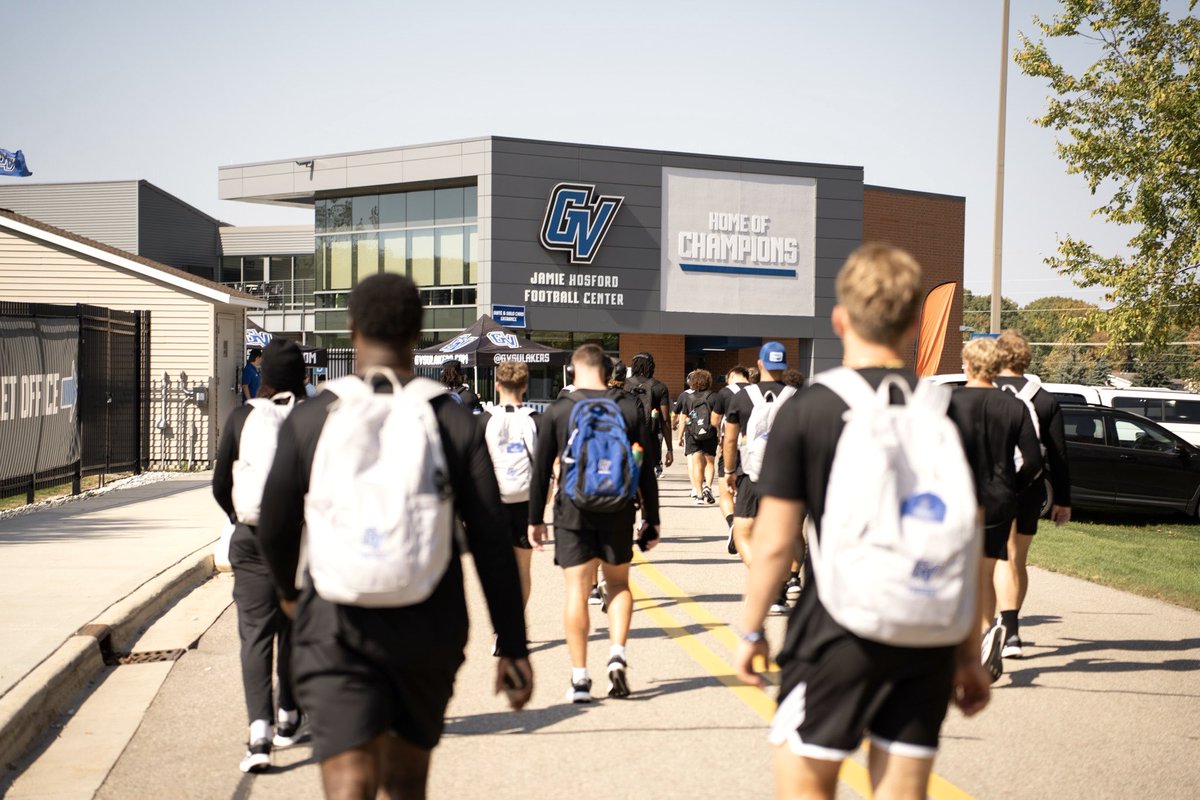 gvsufootball's tweet photo. What the sign says ⬆️

#AnchorUp | #ReadyForMore | #WAWG https://t.co/9zG6K2ywKq