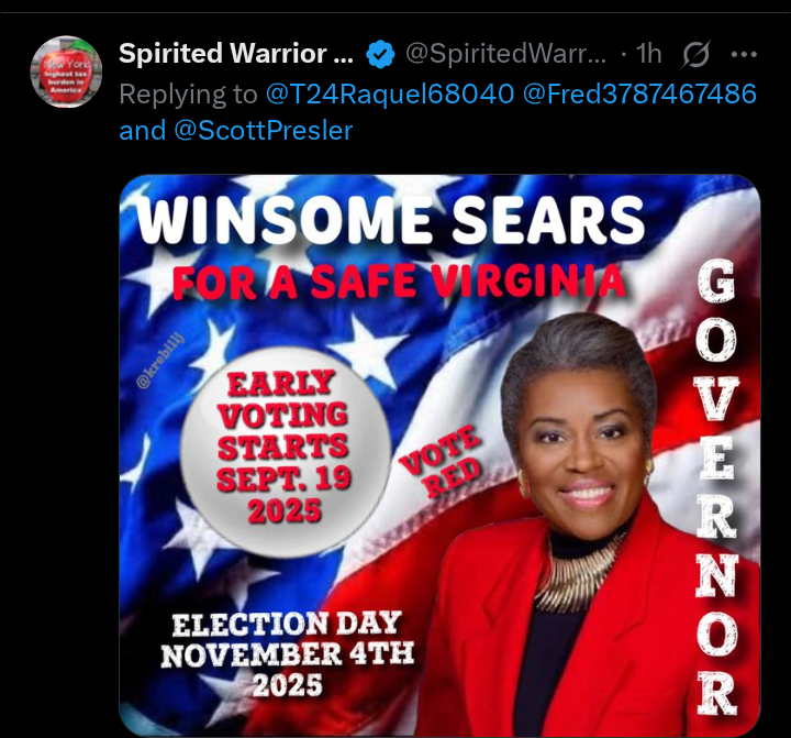 <a href="/EricLDaugh/">Eric Daugherty</a> Winsome for a safe Virginia 🇺🇸