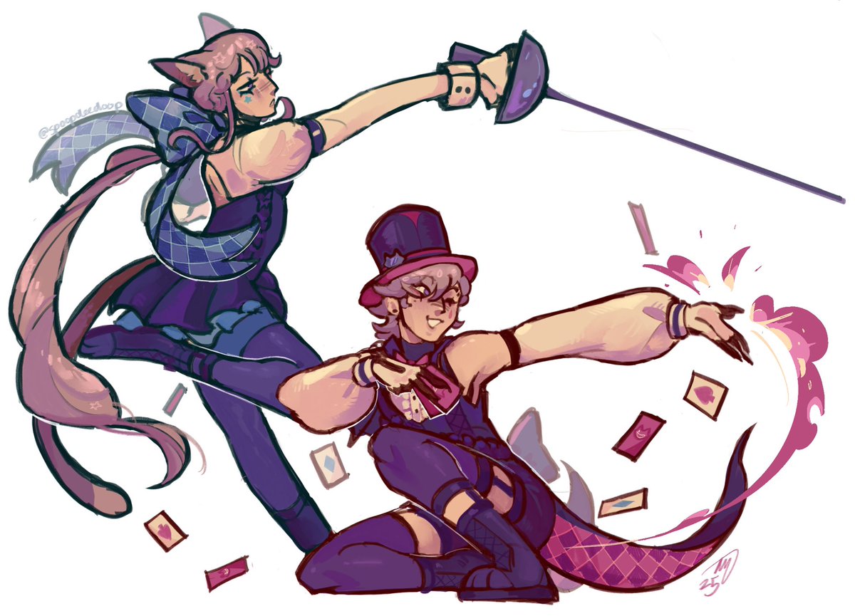 spoopdeeedoop's tweet image. wanna see a magic trick!

#genshinimpact #lyney #lynette