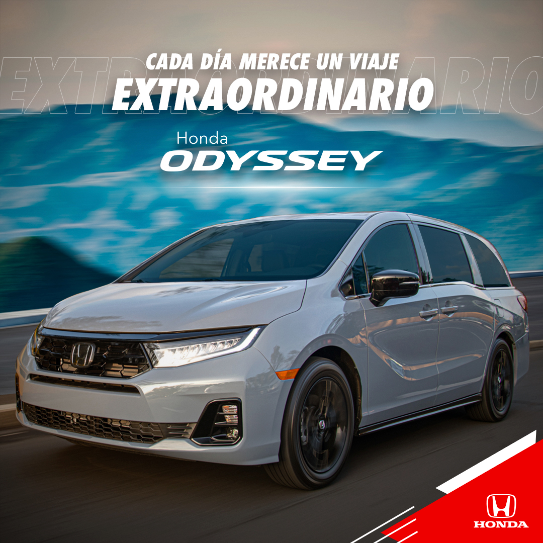 HondaCountry's tweet photo. #Odyssey convierte cada recorrido en una experiencia que supera lo cotidiano. Ven y conoce tu nueva compañera de viajes. #ElViajeDeTuVida
¡Agenda tu prueba demo!
🟩WhatsApp https://t.co/b8Qbwb8BNP
🟦Web https://t.co/kGcr7bnOU8 https://t.co/k1YTZKUhuy