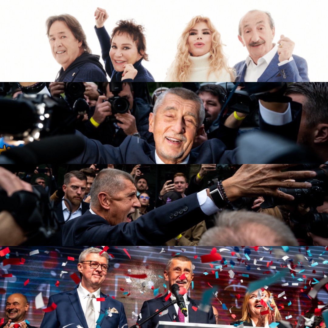 📌KMENTÁŘ📌

✅ Vítězem volem je lobbista Tomáš Hrdlička, který je duchovním otcem Motoristů a v minulosti pomáhal projektovat SPD.

✅ Debakl si odnáší Miloš Zeman, jehož alkoholové charisma opadává a nestačilo už ani Stačilo.

✅ Mistr Paradox je Andrej Babiš. Drtivě vyhrál,