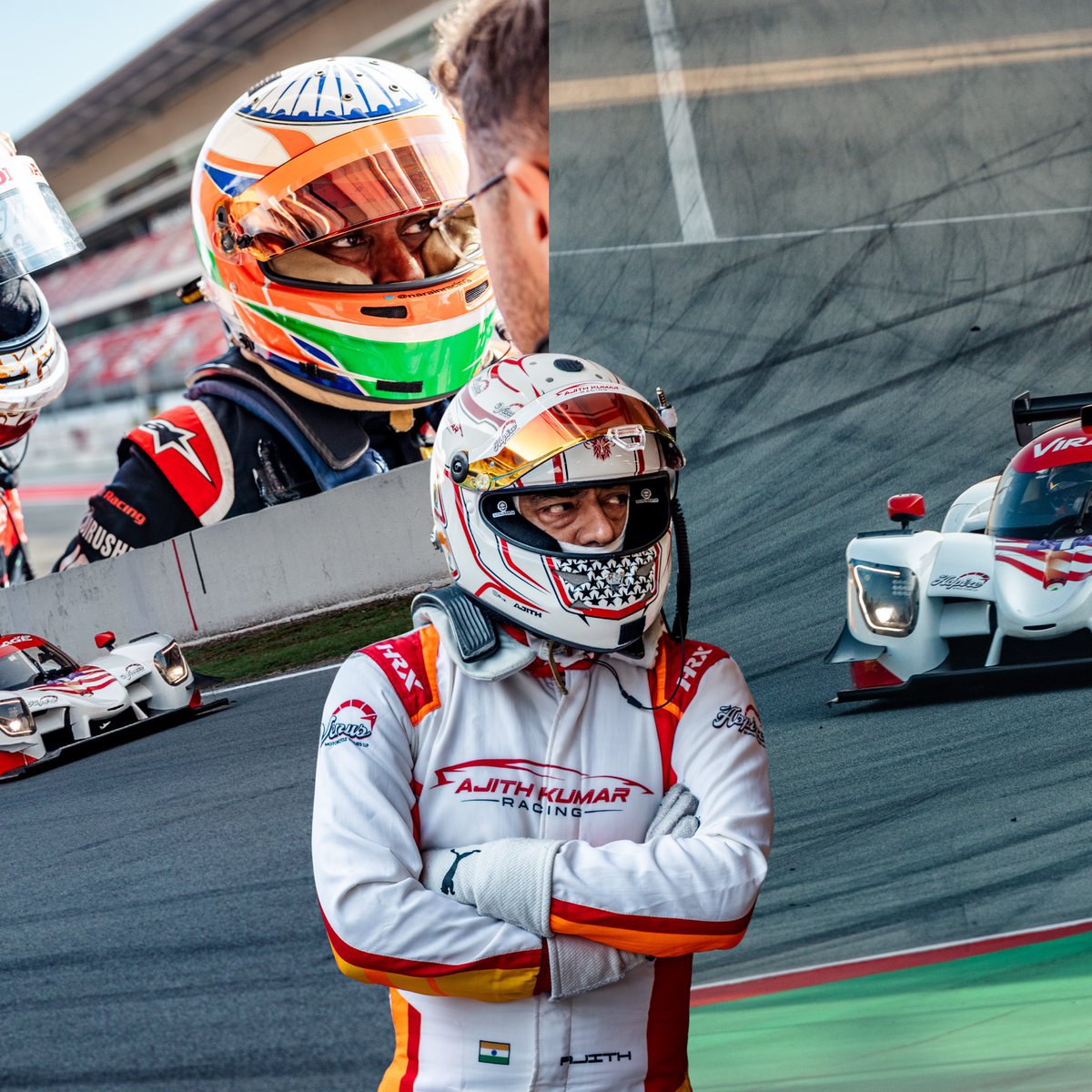 tamilcinema_12's tweet image. Ajith with narain #AjithkumaRacing #ajithkumar