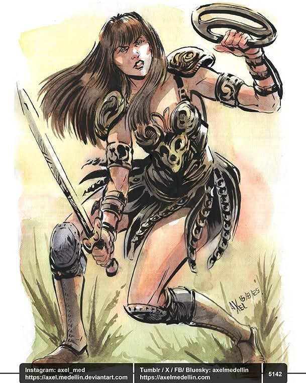 lacovachamx's tweet photo. Xena, la princesa guerrera, por @AxelMedellin https://t.co/eIcuc7sce7