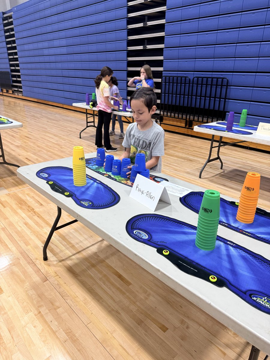 The Cup Stacking Tournament was a huge success! Speed, focus, and lots of fun! 🥇❤️