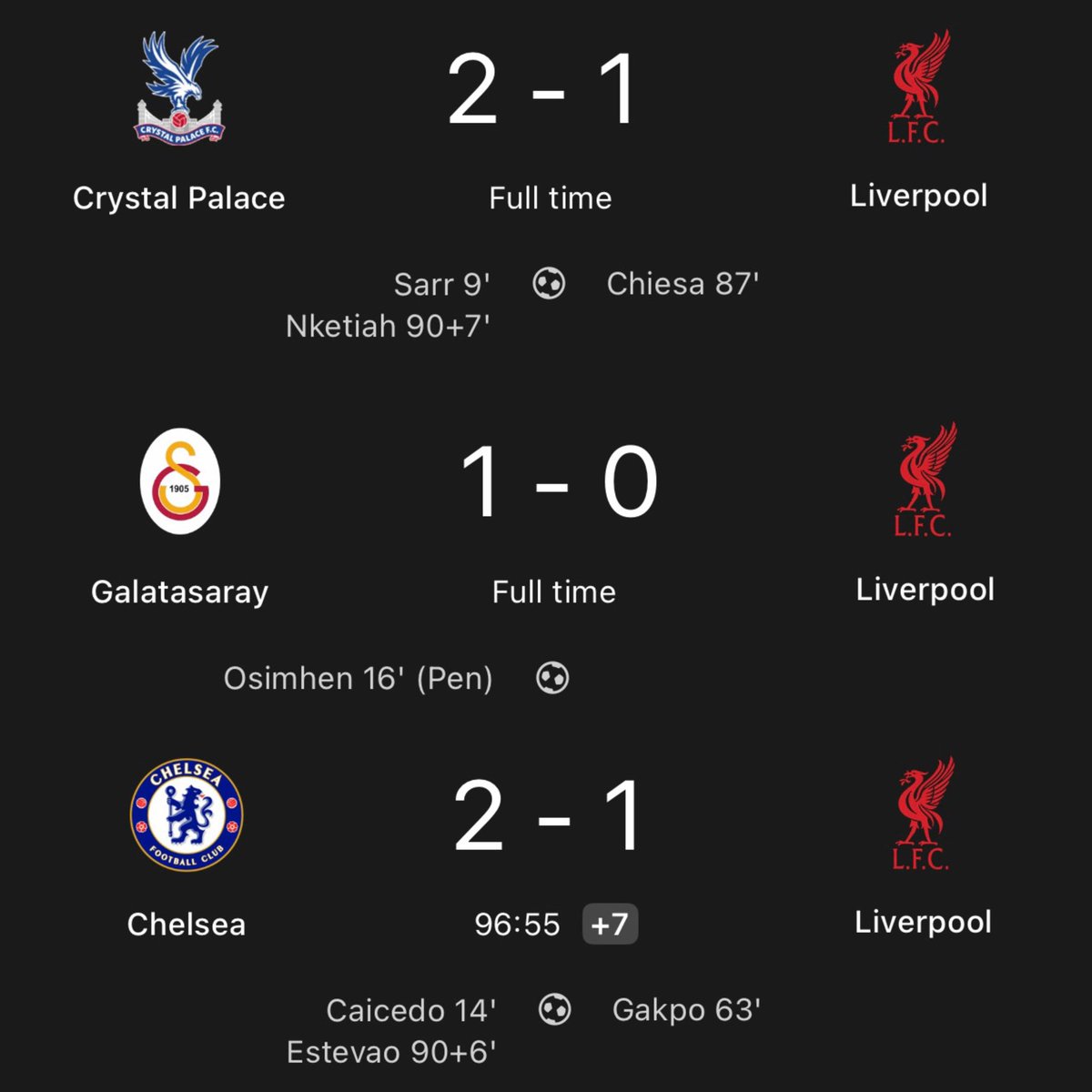 You're a sick man if you're enjoying this Liverpool downfall 💔