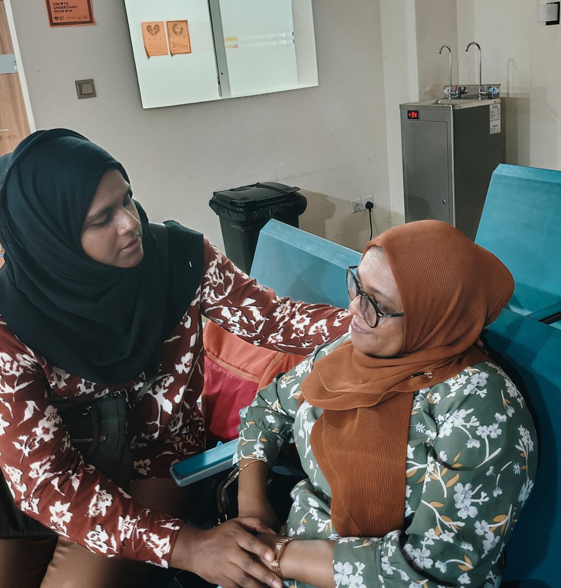 Met our Constituency Vice President, <a href="/Raxlaan/">Mohamed Raslaan 🇲🇻</a> and his incredibly strong wife. Raslaan suffered a heart attack after being pepper-sprayed at close range and exposed to LRAD during last night’s peaceful protest. Praying for his surgery tomorrow morning and his swift recovery.