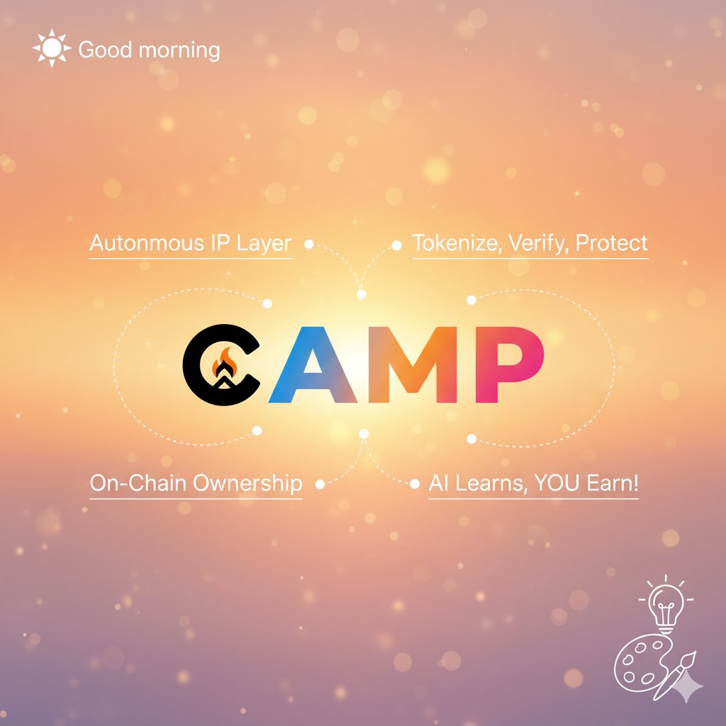 CrypZeph's tweet photo. Good morning
Millions of creators face IP theft daily — but there’s hope.
@campnetworkxyz is building the Autonomous IP Layer, where you can tokenize, verify & protect your creations on-chain.
AI learns, YOU earn! 🎨💡
#CampNetwork #Web3Creators #OnChainOwnership https://t.co/tkisSMC54v
