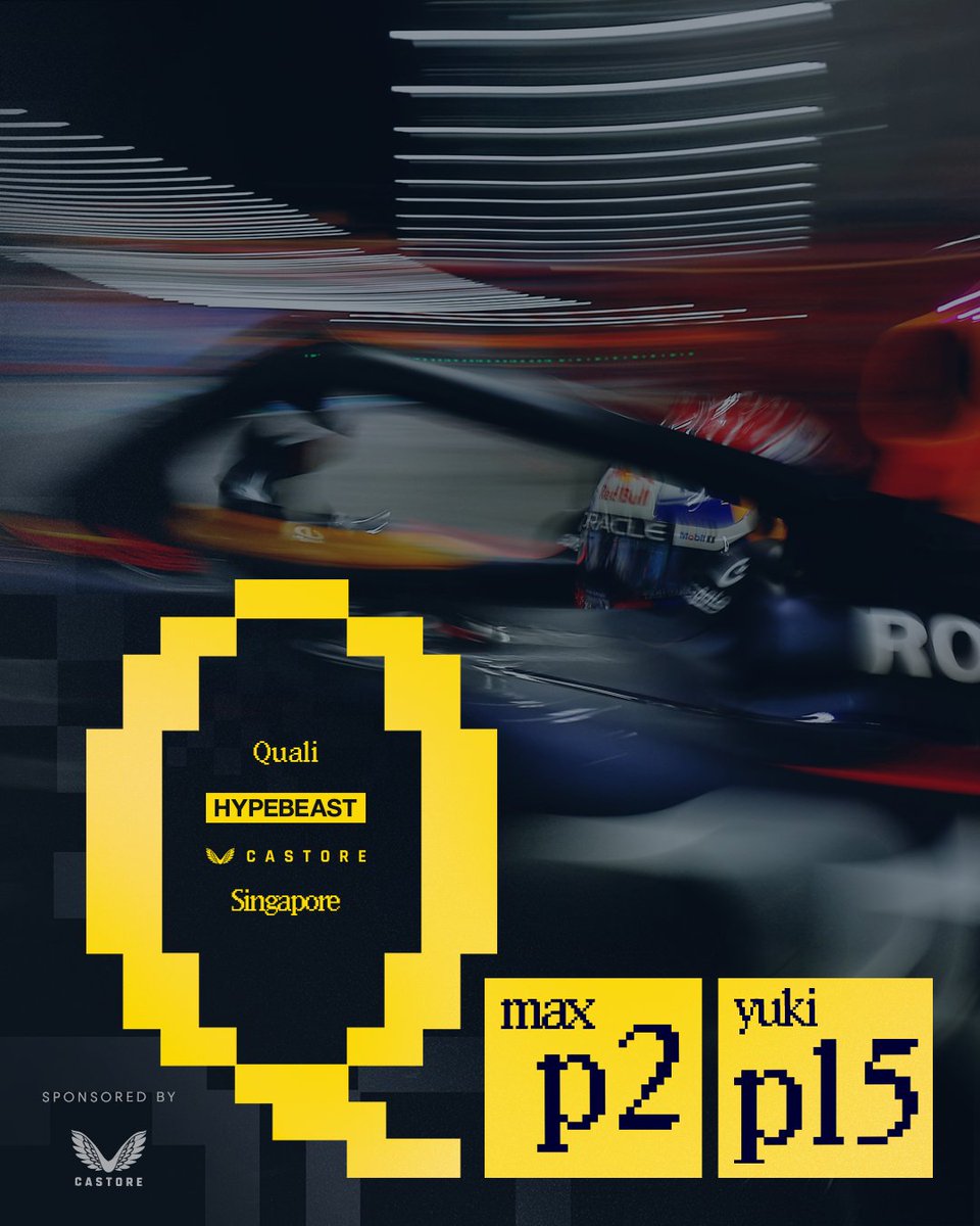 redbullracing's tweet image. Max lines up P2 for tomorrow under the Singapore lights 🌃💪

Contrasting outcomes for the Bulls, with Yuki starting P15 after a tough session.

🏁 | RUS, Max, 👊, PIA, ANT, NOR, HAM, LEC, HAD, BEA, ALO.

#F1 || #SingaporeGP 🇸🇬