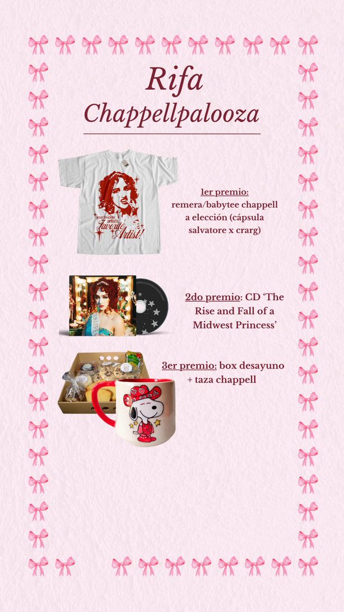 iwroteapoemm's tweet photo. bueno chicas lamento informarles que a chappellroanarg no le regalaron entradas pero estamos organizando una rifa porque si hay alguien que no se puede perder esto es mi novia!!! 🤍 si no pueden comprar nos ayudan difundiendo <3 https://t.co/97nupculaS