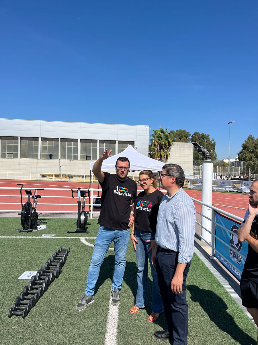 Hoy centenario de mi barrio viviendo deportes 
Gracias a <a href="/silviapozosan/">Silvia Pozo</a> por hacerlo todo tan fácil y gracias al personal del <a href="/IMDSevilla/">IMD Sevilla</a> y al Distrito Bellavista La Palmera por apoyar y colaborar con el Centenario de Bellavista 
Gracias <a href="/DNBellavista/">Hermandad del Dulce Nombre de María</a> por estar SIEMPRE