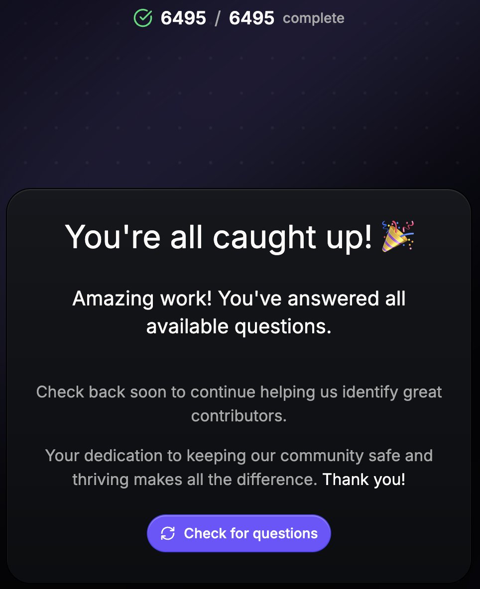 While locking tf in, I have a habit of coming back to the Monad recognizer every day to help Monad identify great contributors.

Remember guys,
Lock . tf . in