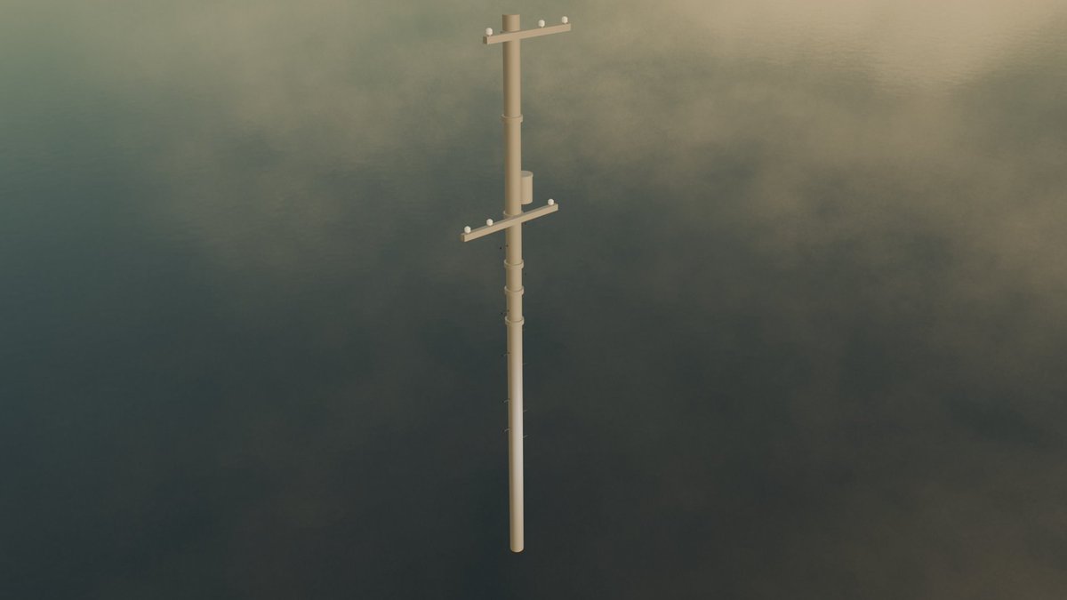 gameskenken0505's tweet image. 電柱作ったで
棒を作るだけで、電柱ぽくなるんだよなぁ
#roblox #robloxstudio #ゲーム #ゲーム制作 #3D #CG #3DCG #blender
