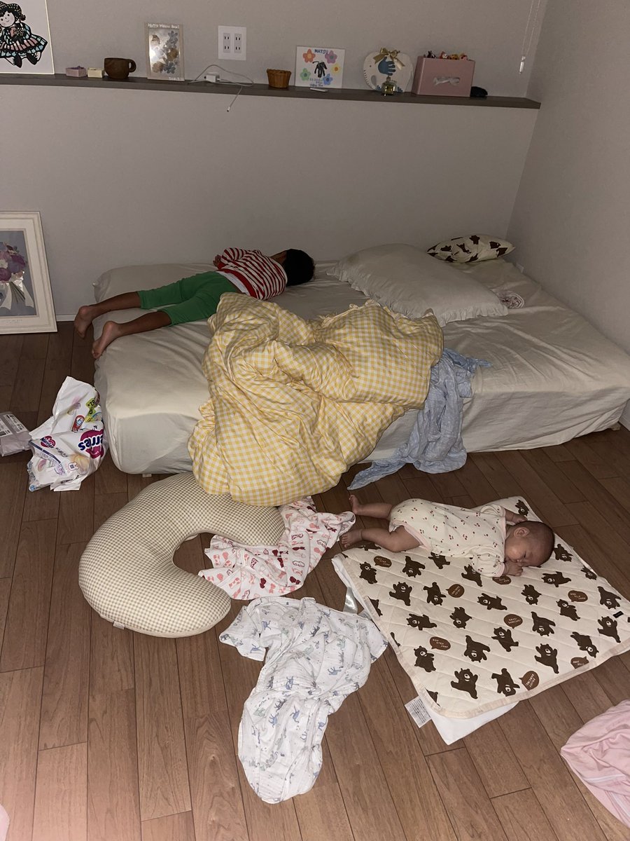 BibiYakyuu's tweet photo. うちの子たちの寝相どーなっとんねん。笑笑 https://t.co/qjFl7ULiEE