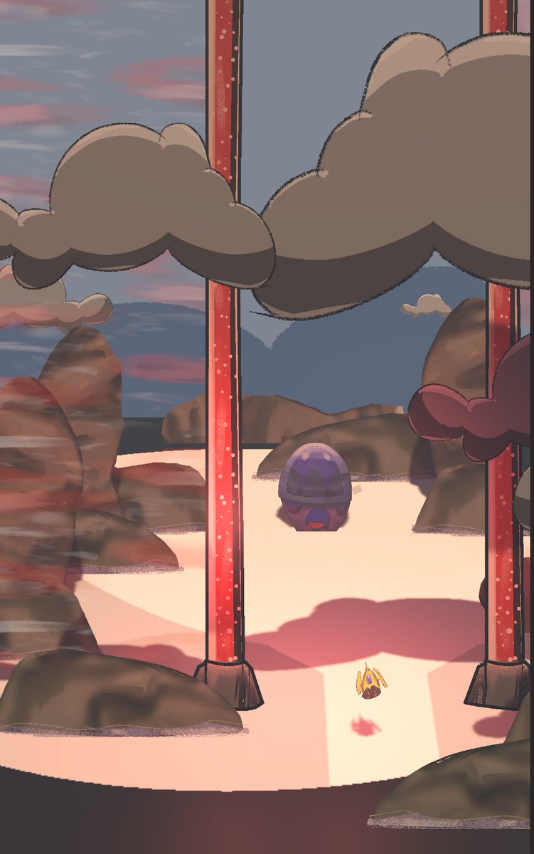 sivri's tweet photo. Having sone fun with drawing some rocks etc and putting them in game engine.
This is some sort of concept art I guess.
Hope you like it! 

#indiedev #indiegamedev #gamedev #screenshotsaturday #indiegame https://t.co/dCzdQVALPS