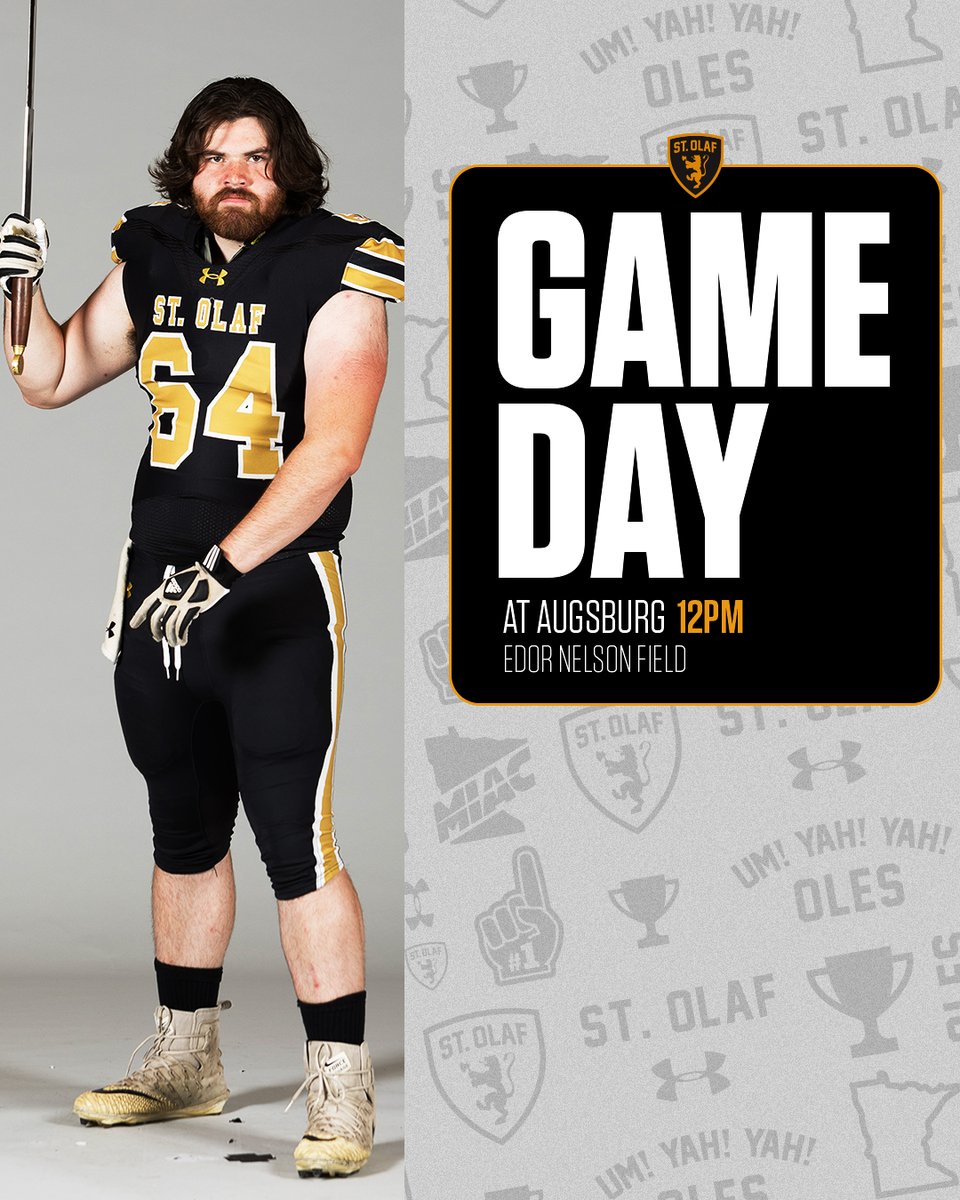 StOlafFB's tweet image. Ready fora battle in Minneapolis today!

VIDEO: miacsportsnetwork.com/augsburg/
STATS: athletics.augsburg.edu/sidearmstats/f…
LISTEN: kdhlradio.com

#UmYahYah | #OlePride | #d3fb