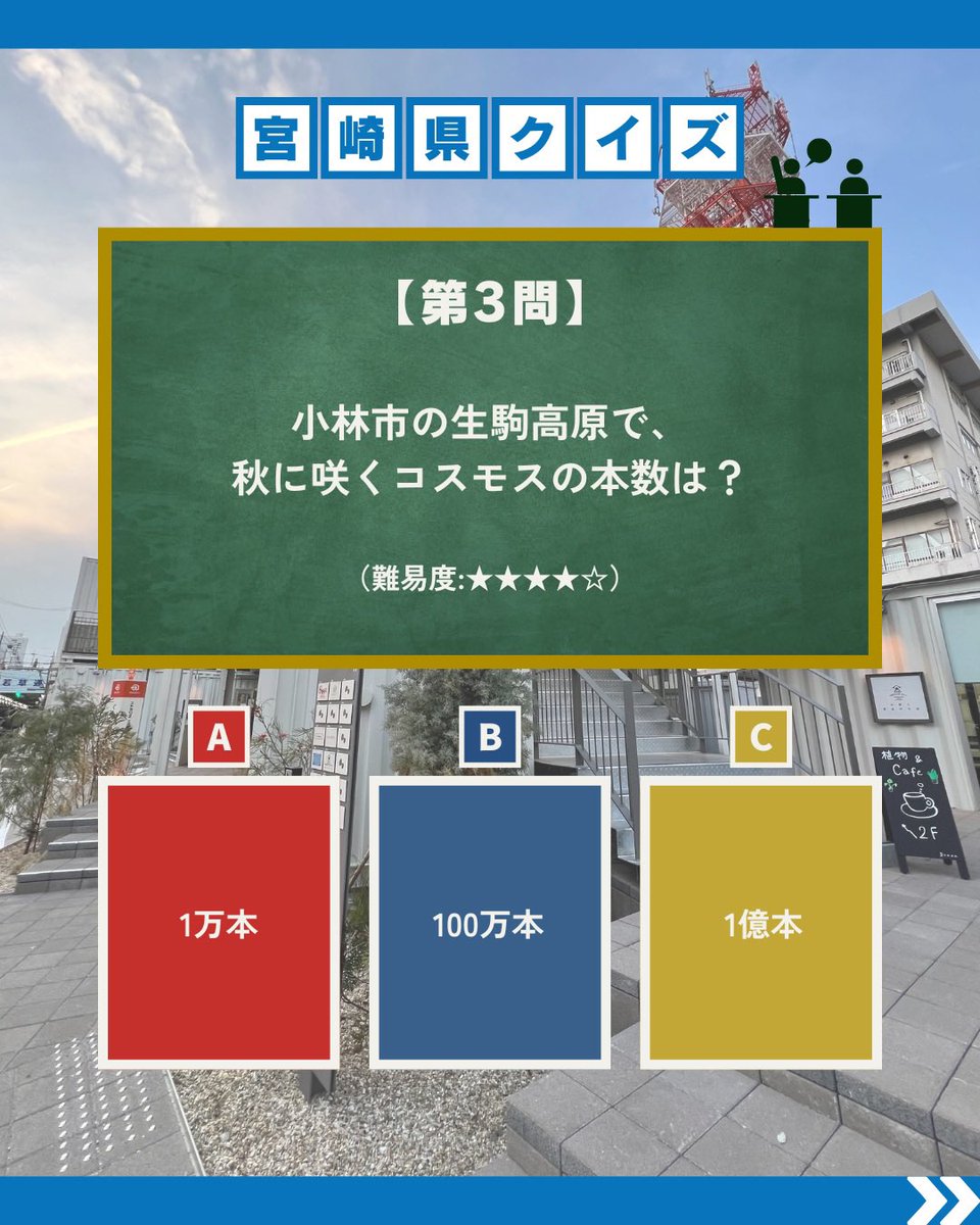 miyatora_kmi's tweet photo. 宮崎県民でも答えられない？
宮崎県クイズを4問出題！ https://t.co/r1PJ7fDGmS